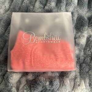 Bombshell pink leggings with Stripes